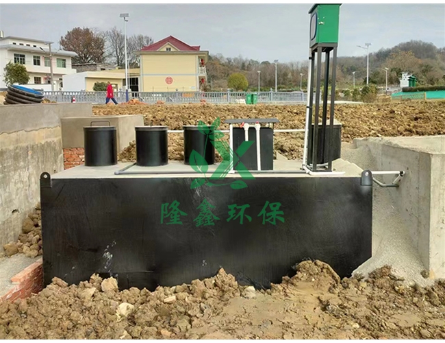 江西九江小型地埋式生活污水处理设备现场
